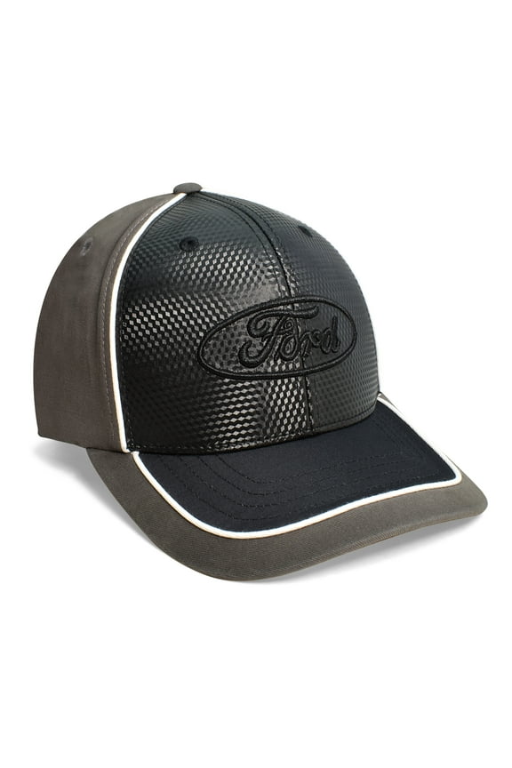 Ford Logo Black Front Gray Sports Baseball Hat