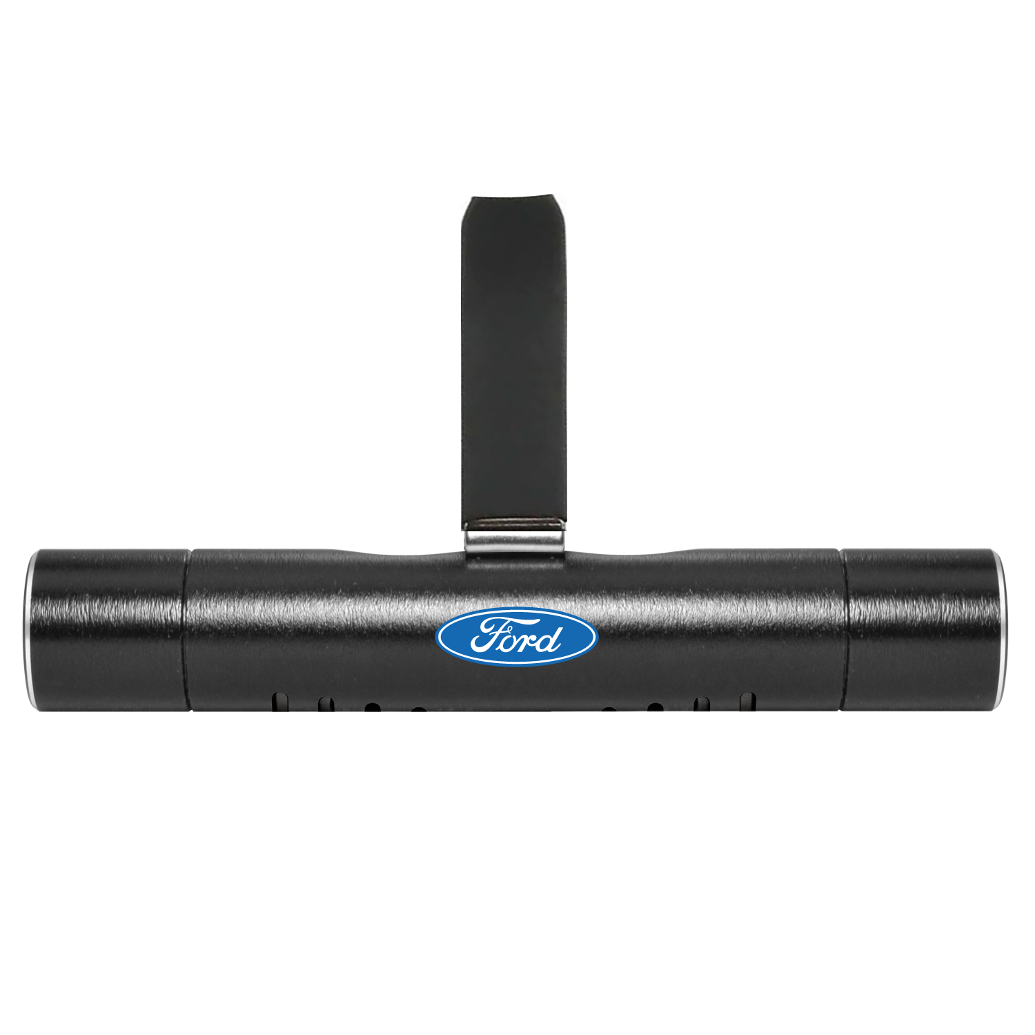 Ford Logo Car AC Vent Air Freshener Black Clip with adjustable window and 10 Refill Sticks