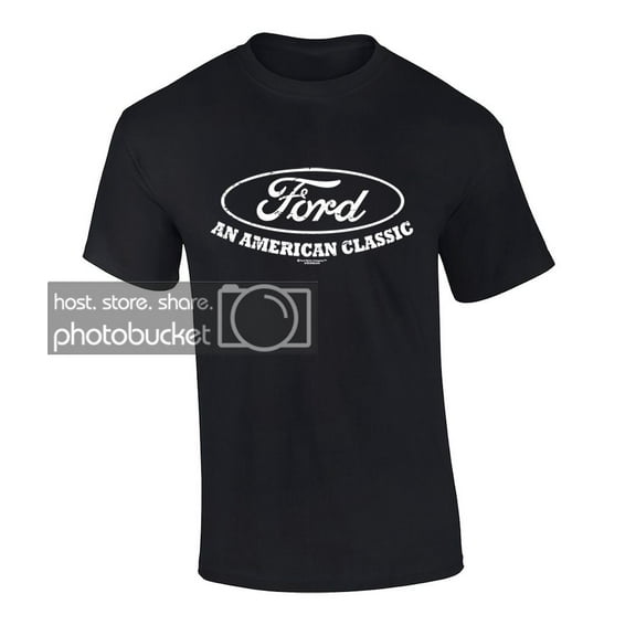 Ford Logo T-shirt American Classic Car Shirt Motor Company Car Enthusiast Tee Garage Racing Performance-5xl Black