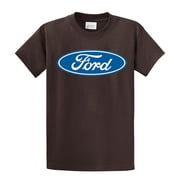 Ford Logo T-shirt Classic Ford Motor Company Youth Boys Car Racing Performance Mustang-Brown-Ys