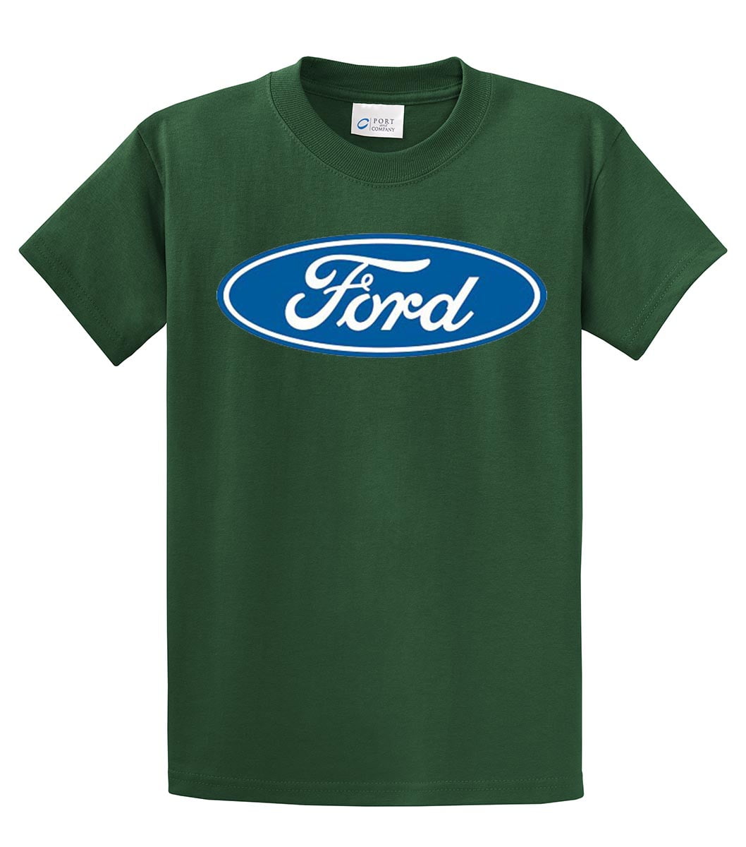 Tシャツ・カットソー COVERNAT Racing Car T-Shirt Light Green Ford Logo T-shirt Classic Ford Motor Company Youth Boys Car