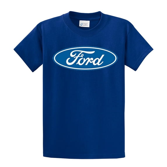 Ford Logo T-shirt Classic Ford Motor Company Youth Boys Car Racing Performance Mustang-Royal-Yl