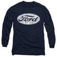 thumbnail image 1 of Ford Logo Unisex Adult Long-Sleeve T Shirt,Navy, Small, 1 of 2