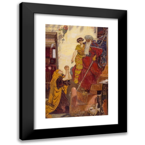 Ford Madox Brown 13x18 Black Modern Framed Museum Art Print Titled - Elijah and the Widow's Son (1864)