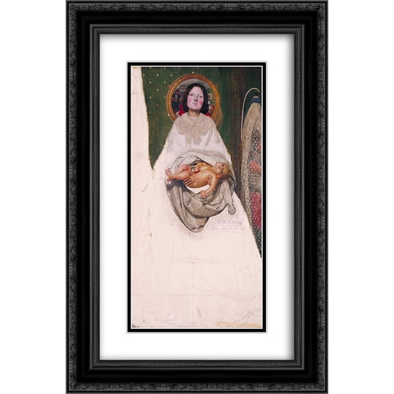 Ford Madox Brown 2x Matted 16x24 Black Ornate Framed Art Print 'Take your Son, Sir'