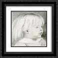 thumbnail image 1 of Ford Madox Brown 2x Matted 20x20 Black Ornate Framed Art Print 'Cathy Madox Brown at the age of three years', 1 of 2