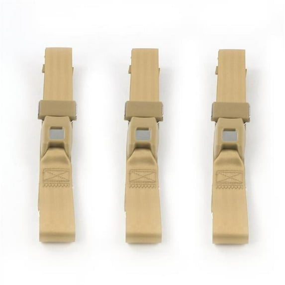 Ford Maverick 1971-1977 Standard 2 Point Tan Lap Bench Seat Belt Kit - 3 Belts