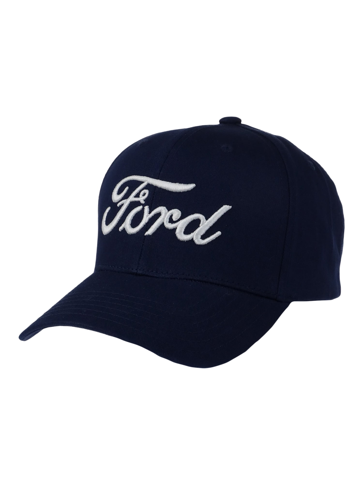Ford Men's 3D Embroidered Logo Trucker Hat, Navy, One Size