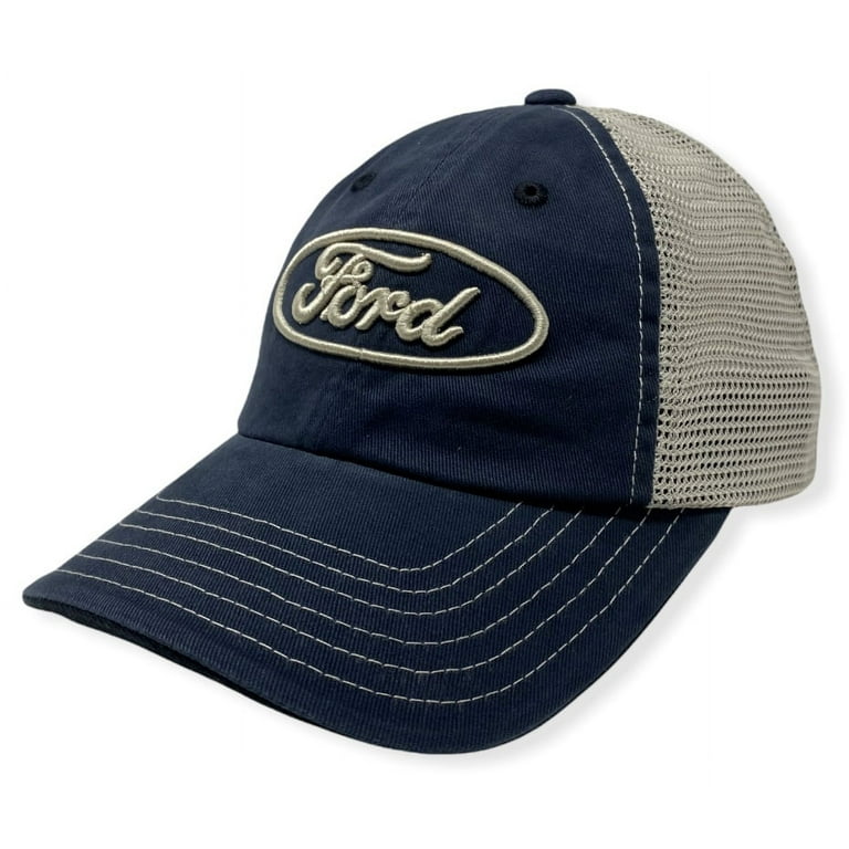 Ford Men s Official Licensed Embroidered Logo Vintage Wash Mesh