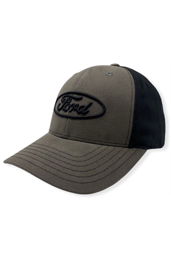 Ford Men's Official Licensed Embroidered Oval Ford Logo Hat Cap - Rust/Black