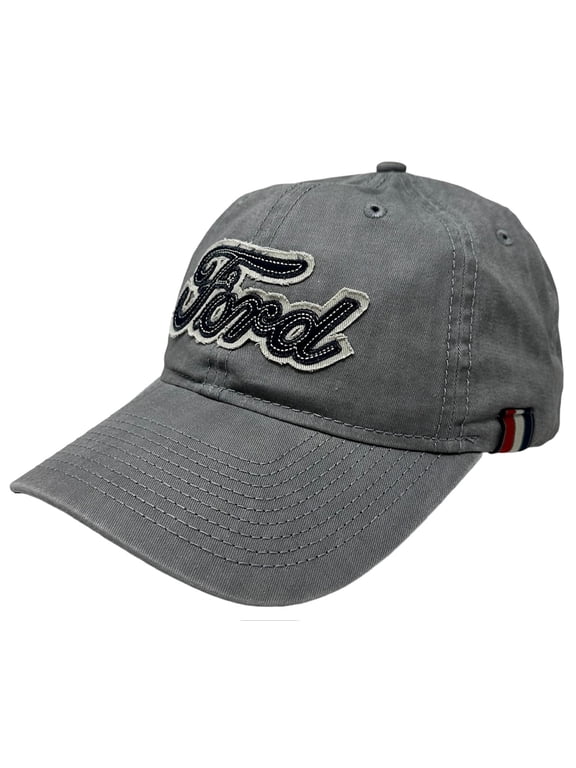 Ford Men's Officially Licensed Retro Vintage Embroidered Stitch Logo Hat Cap