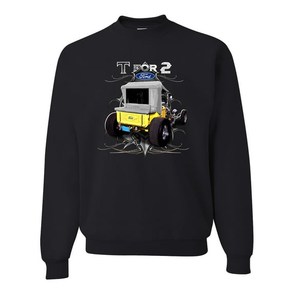 Ford Model T 1900 Vintage | Mens Cars and Trucks Crewneck Graphic Sweatshirt, Black, Small