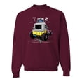 thumbnail image 1 of Ford Model T 1900 Vintage | Mens Cars and Trucks Crewneck Graphic Sweatshirt, Maroon, Small, 1 of 3