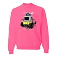 thumbnail image 1 of Ford Model T 1900 Vintage | Mens Cars and Trucks Crewneck Graphic Sweatshirt, Neon Pink, Large, 1 of 3