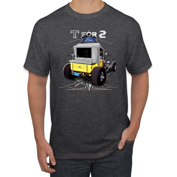 Ford Model T 1900 Vintage | Mens Cars and Trucks Graphic T-Shirt, Heather Black, Medium