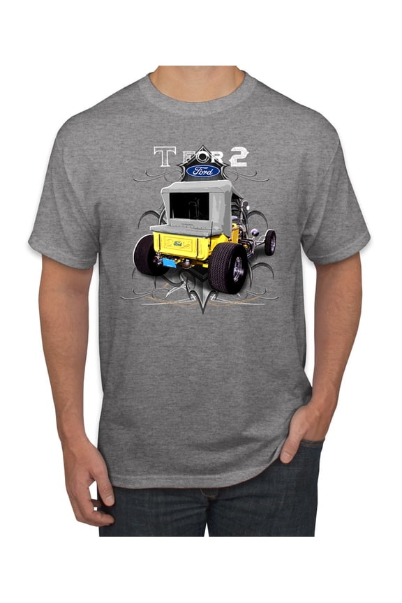 Ford Model T 1900 Vintage | Mens Cars and Trucks Graphic T-Shirt, Heather Grey, X-Large
