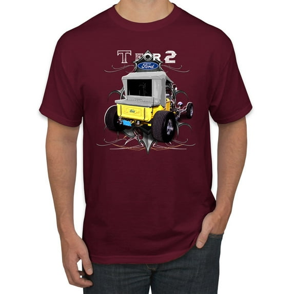 Ford Model T 1900 Vintage | Mens Cars and Trucks Graphic T-Shirt, Maroon, Small