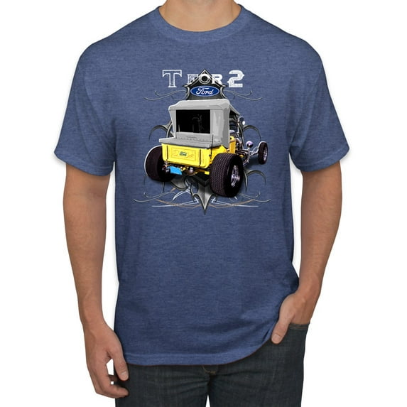 Ford Model T 1900 Vintage | Mens Cars and Trucks Graphic T-Shirt, Vintage Heather Blue, Small