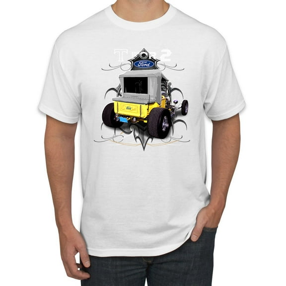 Ford Model T 1900 Vintage | Mens Cars and Trucks Graphic T-Shirt, White, 3XL