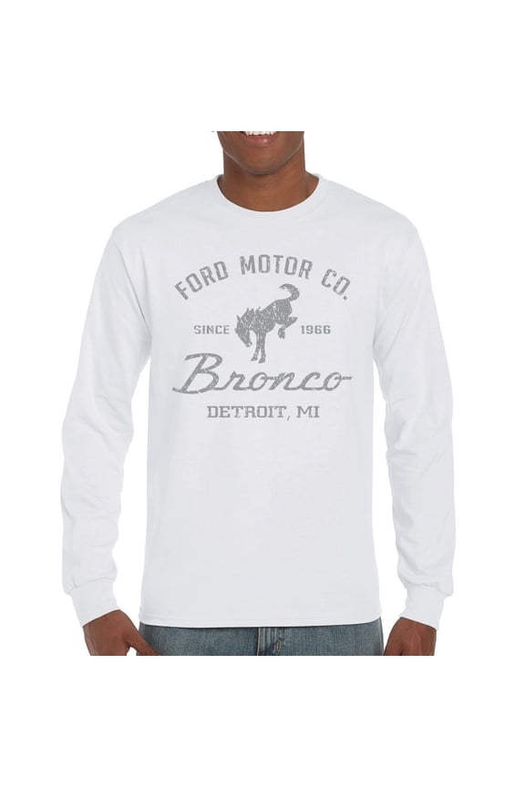 Ford Motor Co Bronco Detroit MI Long Sleeve T-shirt Vintage Truck Since 1966 4x4 Off Road Adventure Classic Car Fan