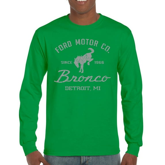 Ford Motor Co Bronco Detroit MI Long Sleeve T-shirt Vintage Truck Since 1966 4x4 Off Road Adventure Classic Car Fan