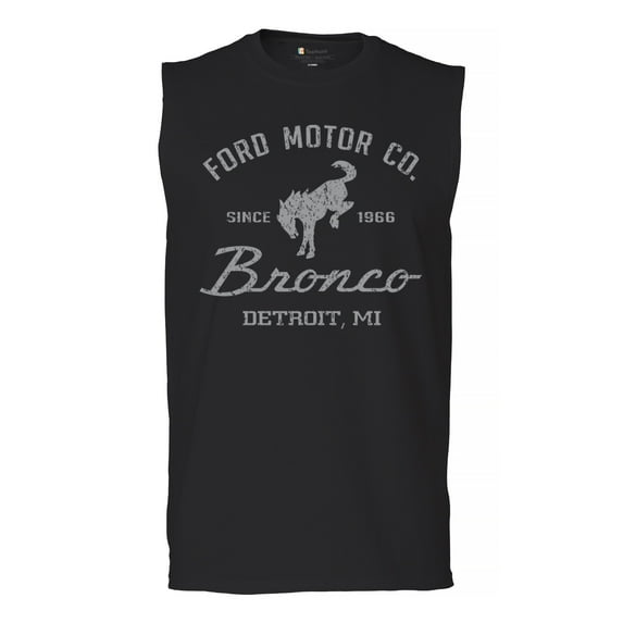 Ford Motor Co Bronco Detroit MI Muscle Shirt Vintage Truck Since 1966 4x4 Off Road Adventure Classic Car Fan Men's