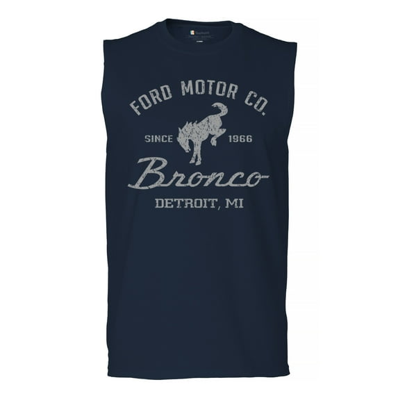 Ford Motor Co Bronco Detroit MI Muscle Shirt Vintage Truck Since 1966 4x4 Off Road Adventure Classic Car Fan Men's