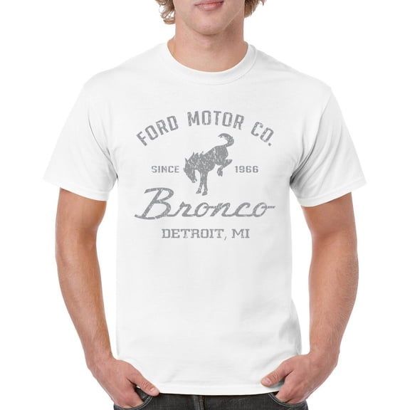 Ford Motor Co Bronco Detroit MI T-shirt Vintage Truck Since 1966 4x4 Off Road Adventure Classic Car Fan Men's Tee