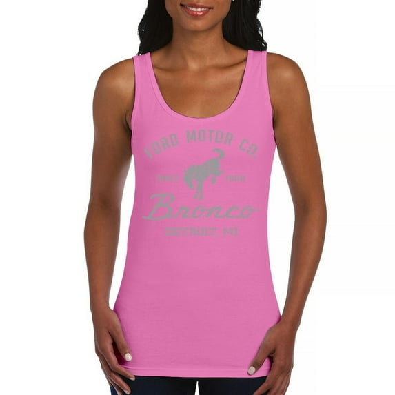 Ford Motor Co Bronco Detroit MI Women's Tank Top Vintage Truck Since 1966 4x4 Off Road Adventure Classic Car Fan