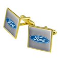 thumbnail image 1 of Ford Motor Company Blue Oval Logo Square Cufflink Set - Silver or Gold, 1 of 6