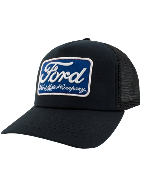 Motor Company Men's Trucker Hat 3D Embroidered Patch Snapback Cap (Dark Navy)