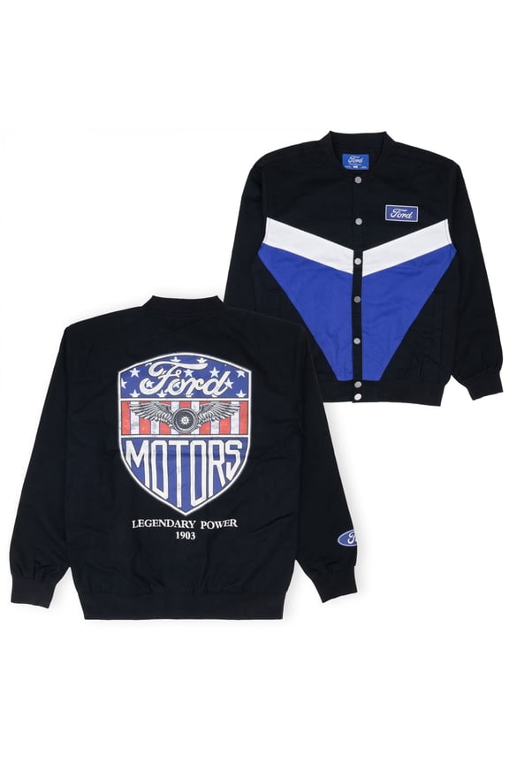 Motors Color Block Twill Racing Jacket-XLarge