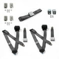 thumbnail image 1 of Ford Mustang 1971-1973 Airplane 3 Point Charcoal Retractable Bench Seat Belt Kit with Bracketry - 3 Belts, 1 of 1