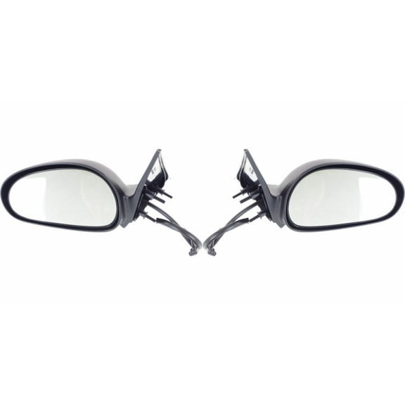 For Ford Mustang 1996 1997 1998 Door Mirror Driver and Passenger Side | Pair | Power | Non-Heated | Black | Replacement For F6ZZ 17682 BA, F6ZZ 17682 AA | FO1320162, FO1321162