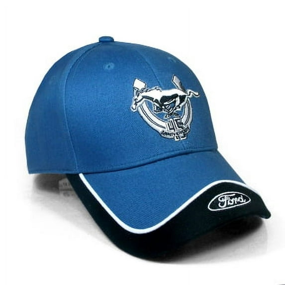 Ford Mustang 45th Anniversary Logo Blue & Black Hat