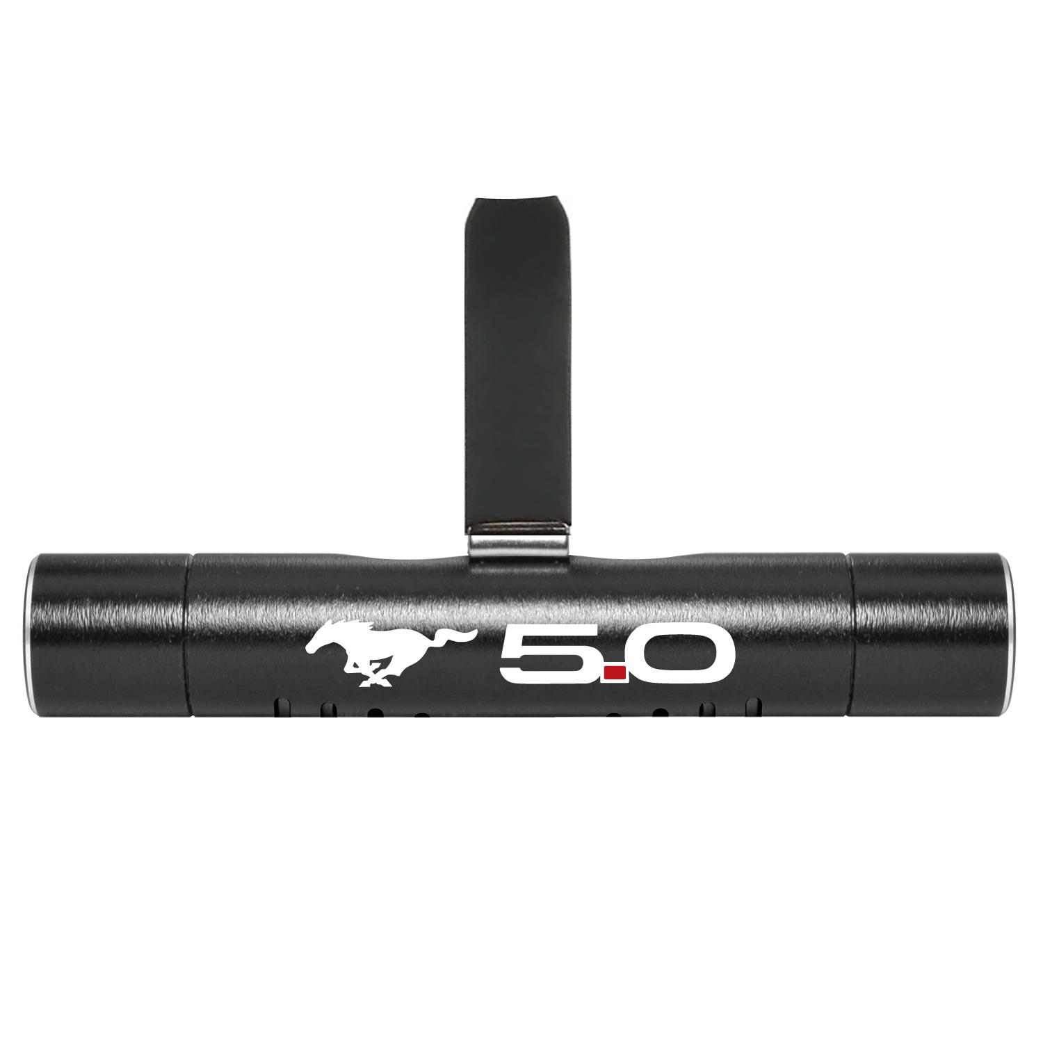 Ford Mustang 5.0 Car AC Vent Air Freshener Black Clip with adjustable window and 10 Refill Sticks