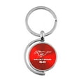 thumbnail image 1 of Ford Mustang 5.0 Spinner Key Ring (Red), 1 of 2