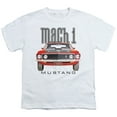 thumbnail image 1 of Ford Mustang 69 Mach 1 S/S Youth 18/1 T-Shirt White, 1 of 1