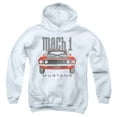 thumbnail image 1 of Ford Mustang 69 Mach 1 Youth Pullover Hoodie Sweatshirt White, 1 of 1