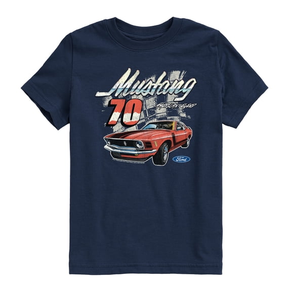 Ford - Mustang 70 - Youth Boys Short Sleeve Graphic T-Shirt
