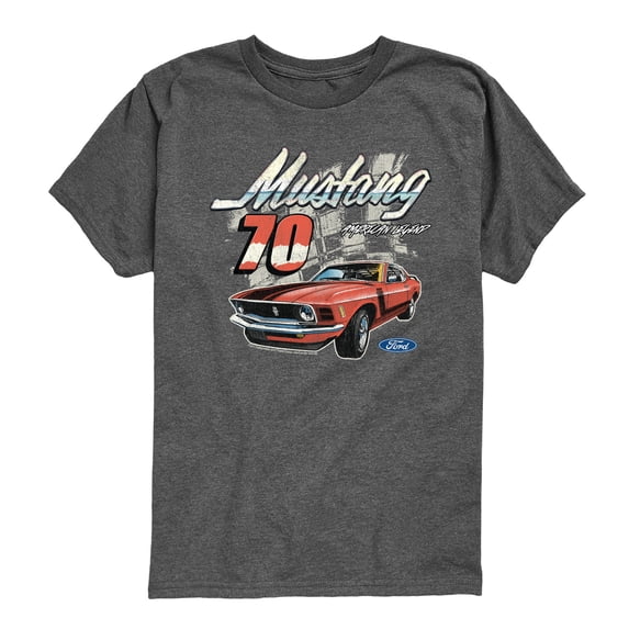 Ford - Mustang 70 - Youth Boys Short Sleeve Graphic T-Shirt