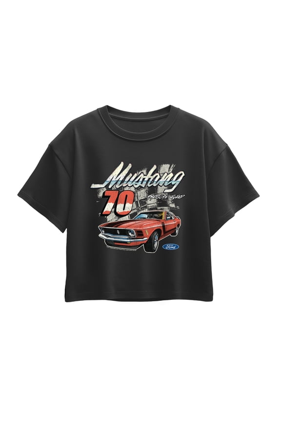 - Mustang 70 - Youth Girls Boxy T-Shirt