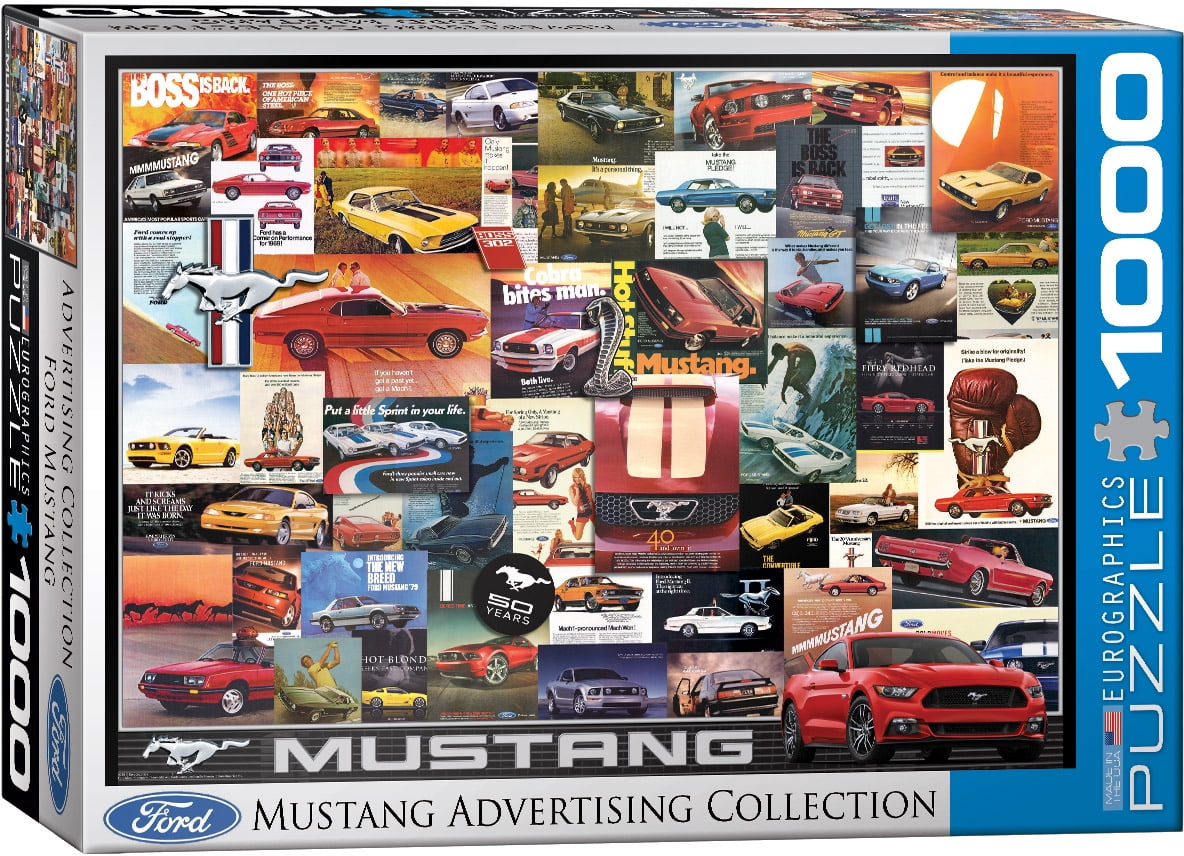 Ford Mustang Advertising Collection 1000-Piece Puzzle