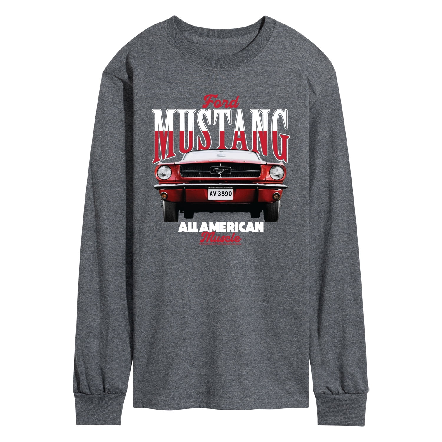 Ford - Mustang All American Muscle - Men's Long Sleeve Graphic T-Shirt