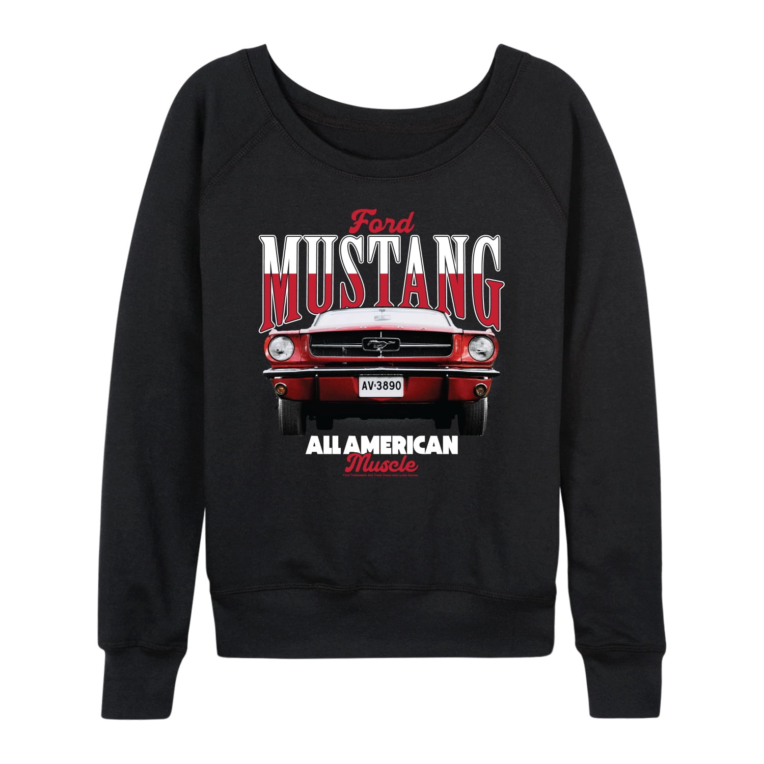 Ford - Mustang All American Muscle - Women's French Terry Long Sleeve Pullover
