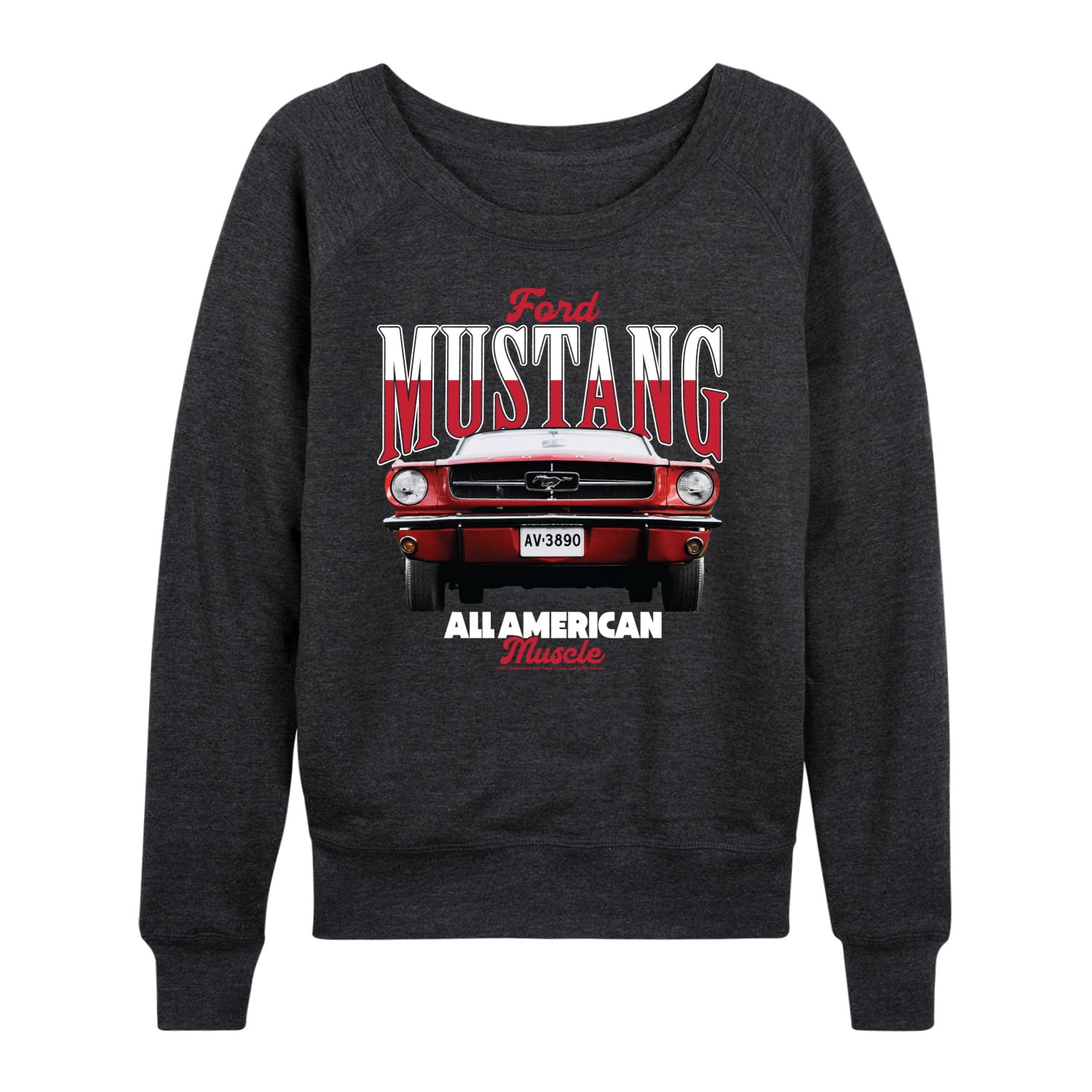 Ford - Mustang All American Muscle - Women's French Terry Long Sleeve Pullover