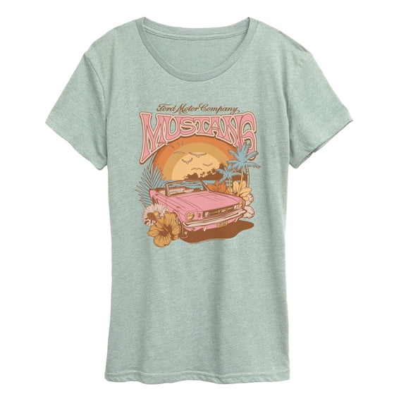 Ford - Mustang Beach - Women's Short Sleeve Graphic T-Shirt