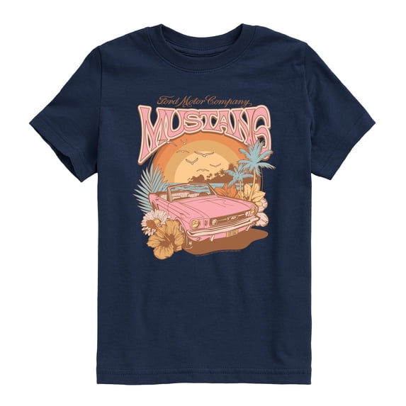 Ford - Mustang Beach - Youth Boys Short Sleeve Graphic T-Shirt