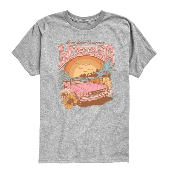 Ford - Mustang Beach - Youth Boys Short Sleeve Graphic T-Shirt
