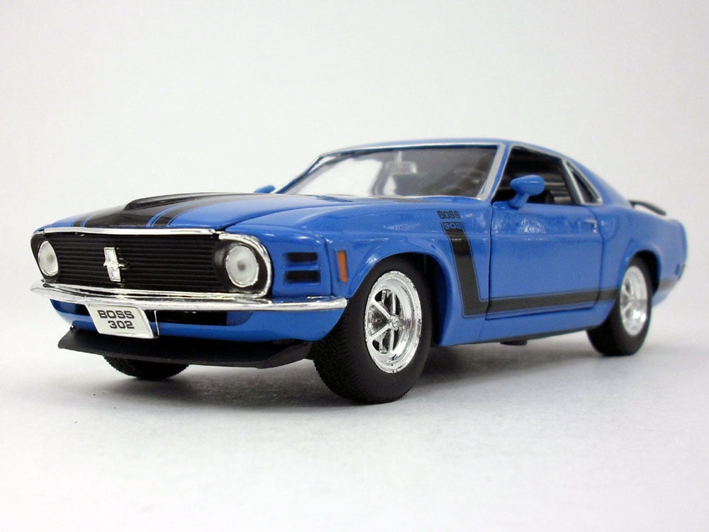 Ford Mustang Boss 302 1970 1/24 Diecast Metal Model - BLUE